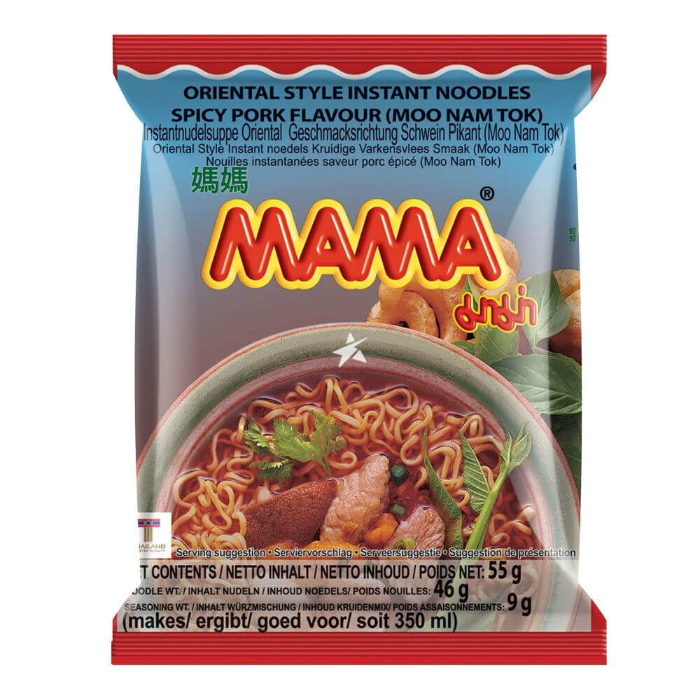 Mama Instant Noodles - Moo Nam Tok Spicy Pork 55g