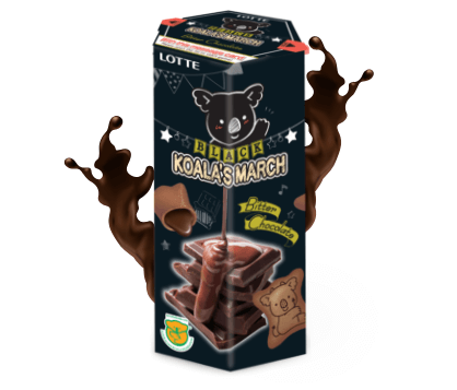 Lotte Koalas March Black Bitter Chocolate 33g