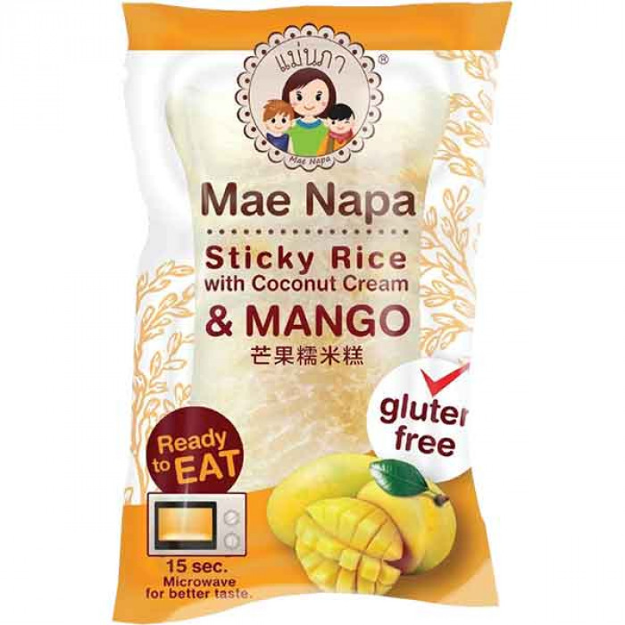 Läs mer om Mae Napa Sticky Rice Cake Mango 80g