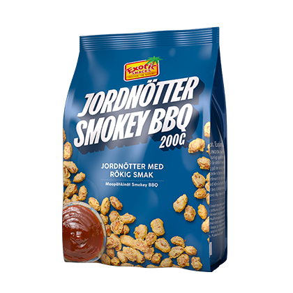 Exotic Snacks Jordnötter Smokey BBQ 200g