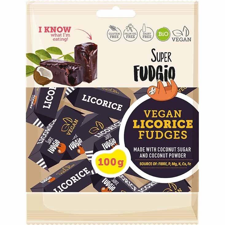 Läs mer om Super Fudgio Lakrits Vegan 100g