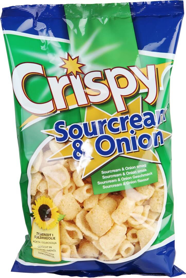 Läs mer om Crispy Sourcream & Onion Snacks 175g