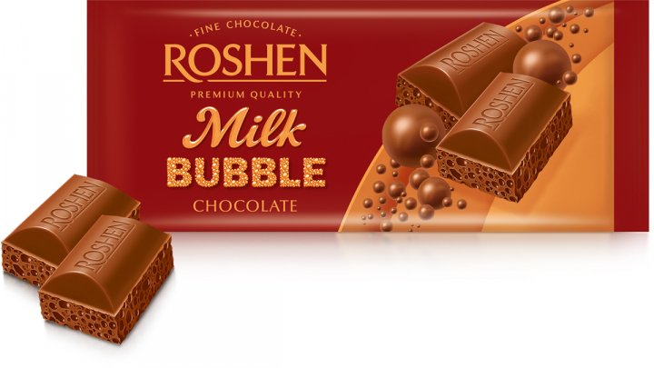 Läs mer om Roshen Bubble Milk Chocolate 80g