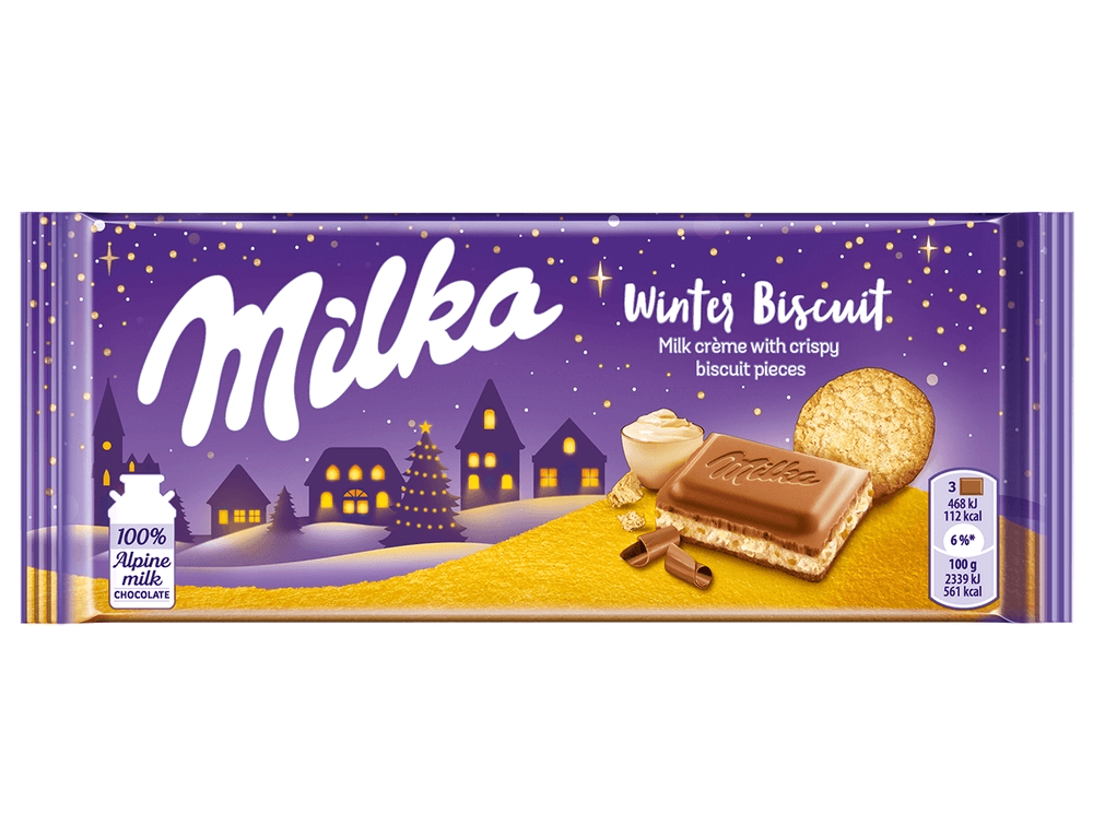 Läs mer om Milka Winter Biscuit 100g