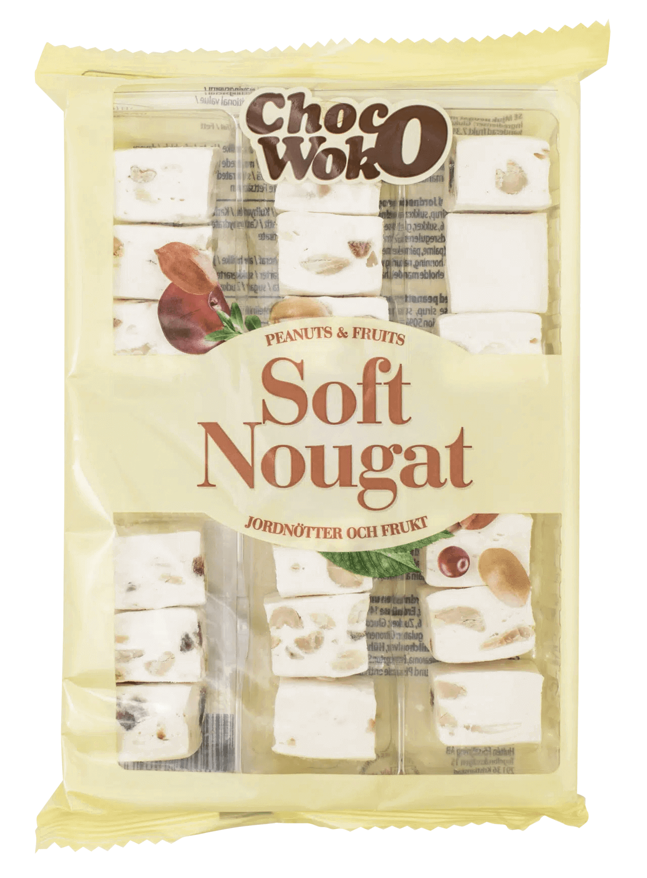 Läs mer om Choco Woko Soft Nougat - Jordnötter & Frukt 180g