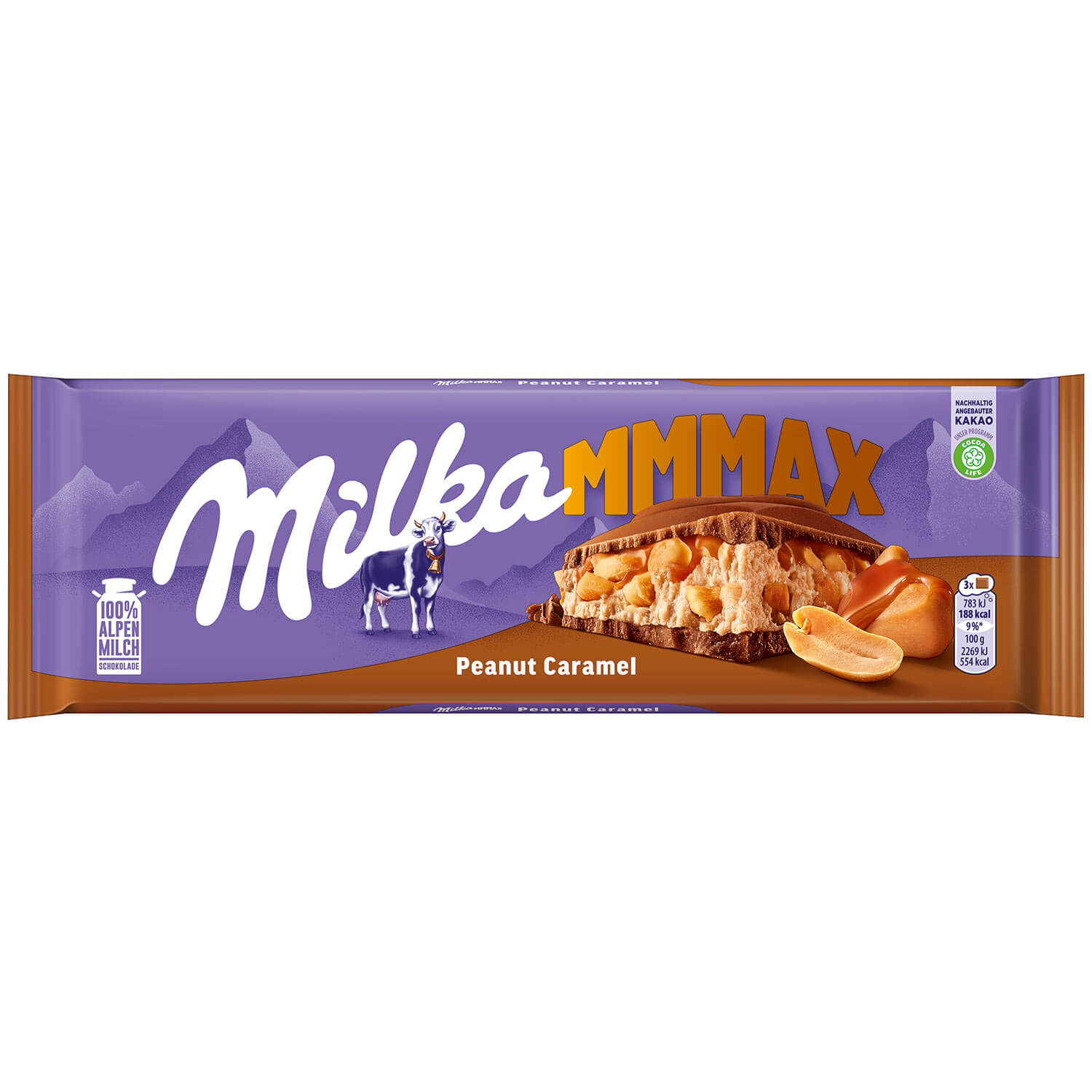 Läs mer om Milka Mmmax Peanut Caramel 276g