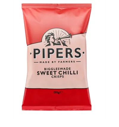 Pipers Crisps Biggleswade Sweet Chilli 150g
