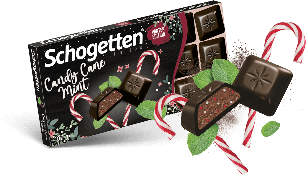 Schogetten Chocolate Candy Cane Mint 100g