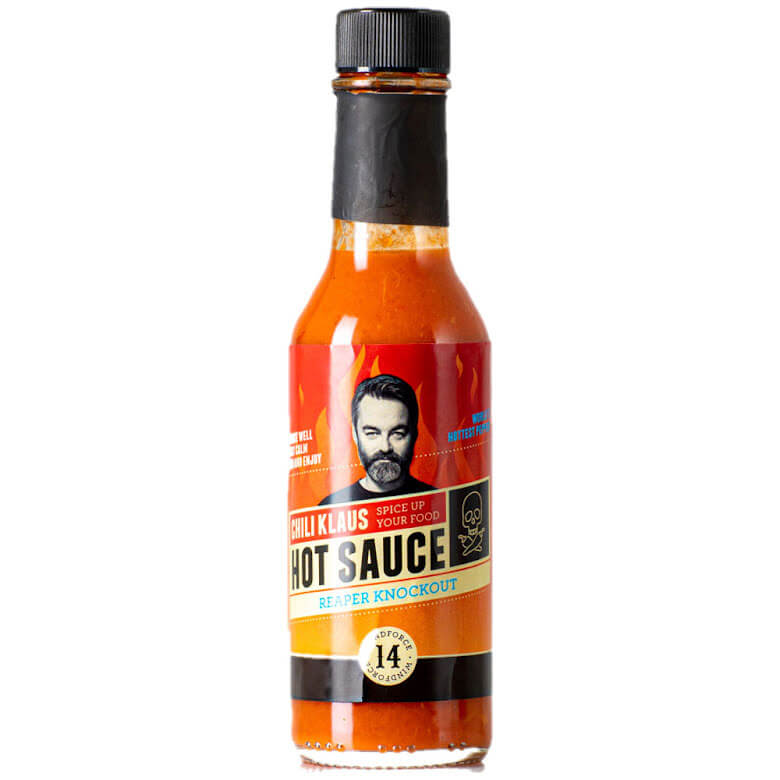 Läs mer om Chili Klaus Hot Sauce Reaper Knockout 147ml