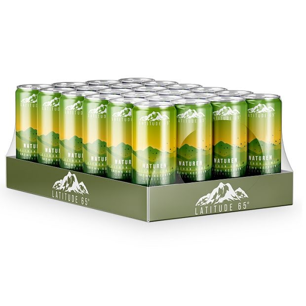 Läs mer om Latitude 65 Naturen - Citron & Lime 33cl x 24st