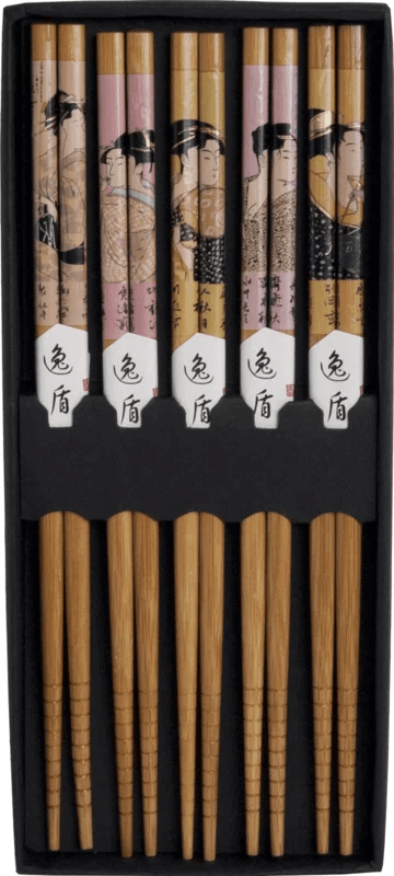 Läs mer om Ätpinnar Geisha Japan Bambu 5-pack