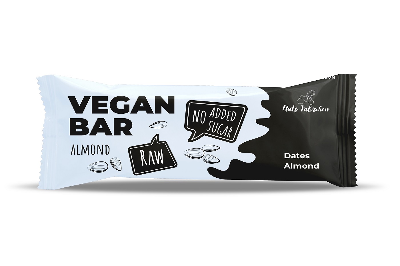 Läs mer om Nuts Fabriken Vegan Bar Almond 40g
