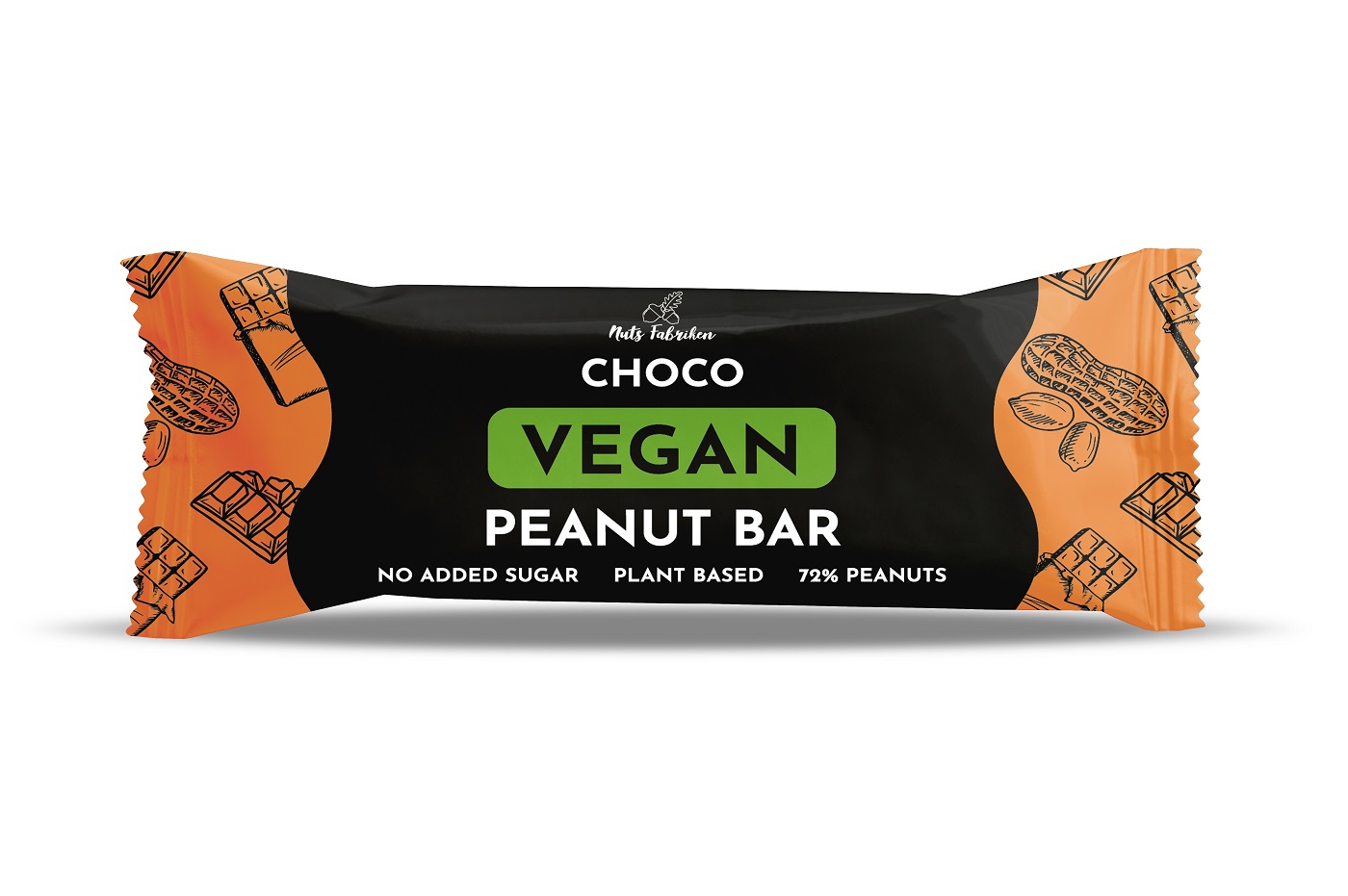 Läs mer om Nuts Fabriken Choco Vegan Peanut Bar 40g