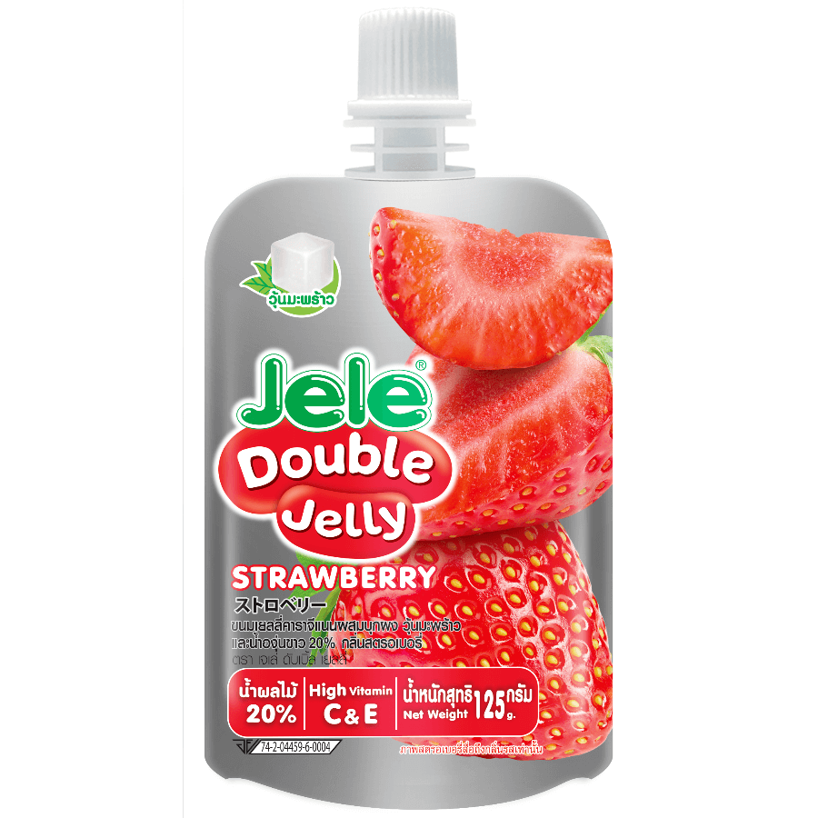 Läs mer om Jele Double - Jelly Drink Strawberry 125g