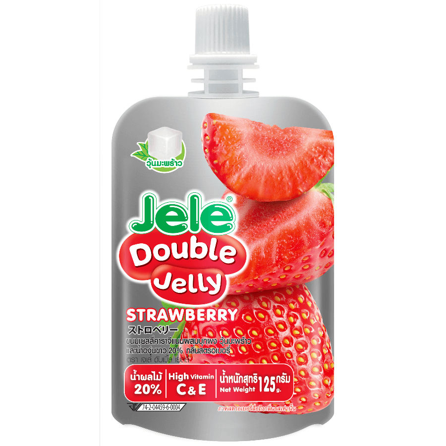 Jele Double - Jelly Drink Strawberry 125g
