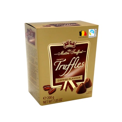 Läs mer om Maitre Truffout Fancy Gold Truffles Coffee 200g