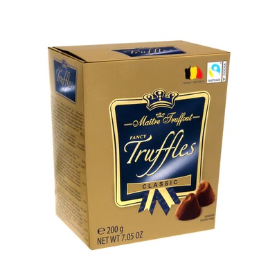 Läs mer om Maitre Truffout Fancy Gold Truffles Classic 200g