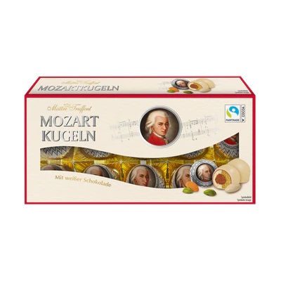 Maitre Truffout Mozartkulor Vit Choklad 200g