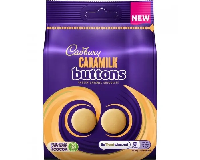 Läs mer om Cadbury Caramilk Buttons 90g