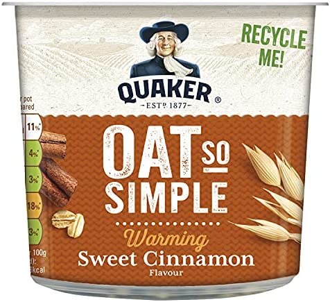 Quaker Oat So Simple Pot - Sweet Cinnamon 58g