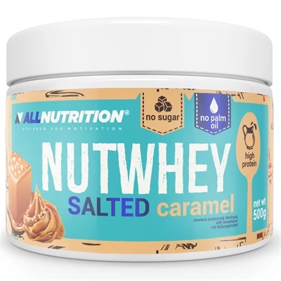 Läs mer om Allnutrition Nutwhey - Salted Caramel 500g
