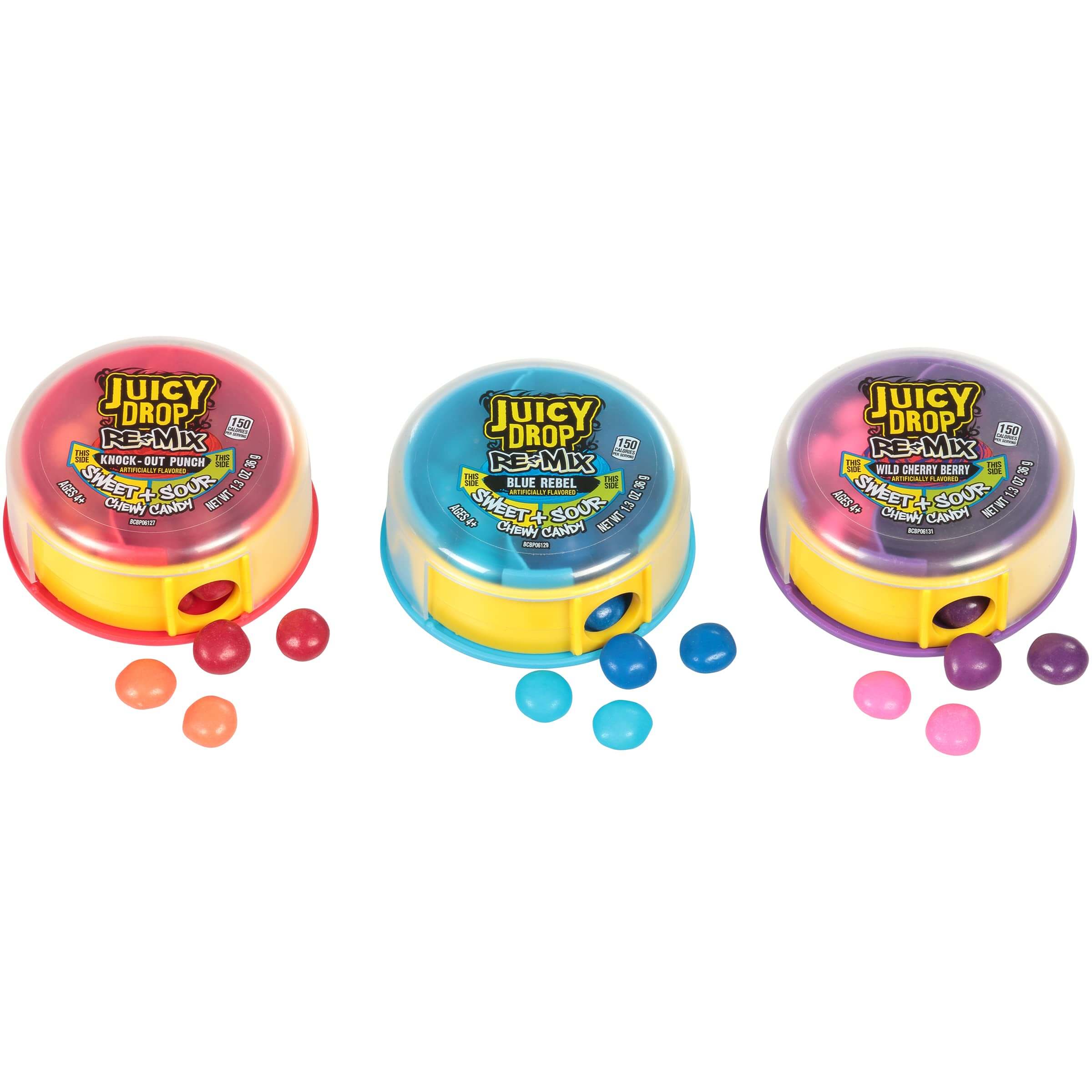 Läs mer om Juicy Drop Re-Mix Sweet & Sour Chewy Candy 37g