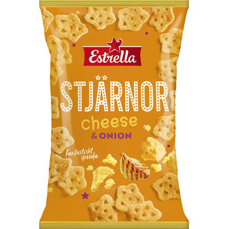 Läs mer om Estrella Stjärnor Cheese & Onion 85g