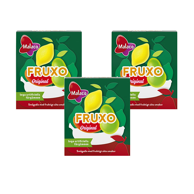 Läs mer om Malaco Fruxo Tablettask 20g x 3st