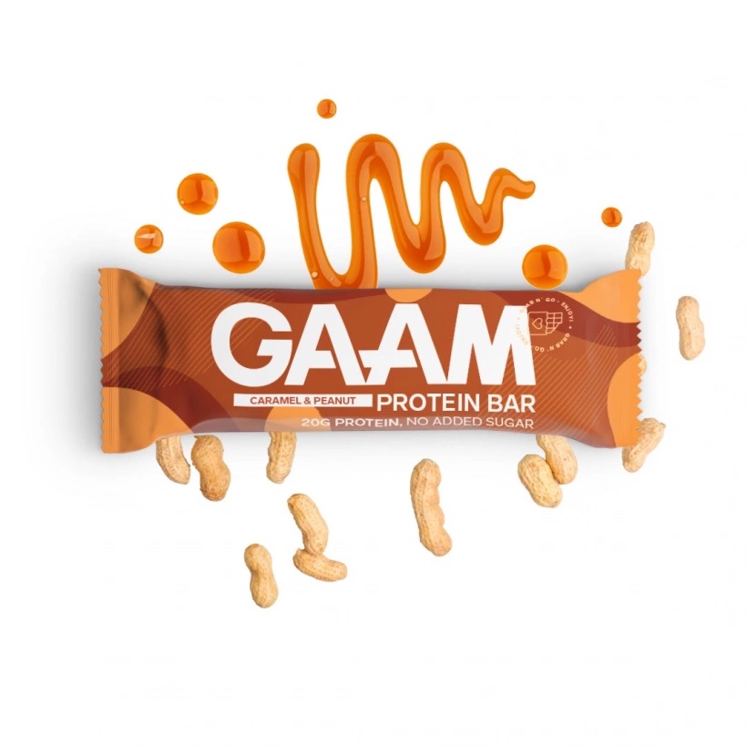 Läs mer om GAAM Protein Bar Caramel & Peanut 55g