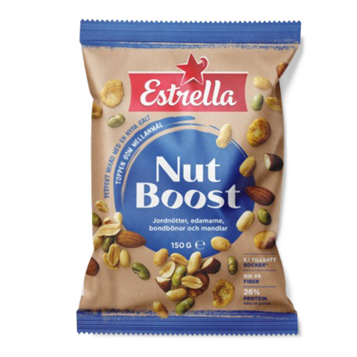 Läs mer om Estrella Nut Boost Blå 150g