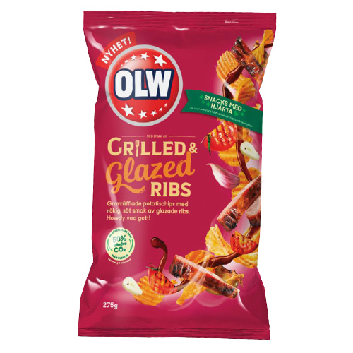 Läs mer om OLW Chips Grilled & Glazed Ribs 275g