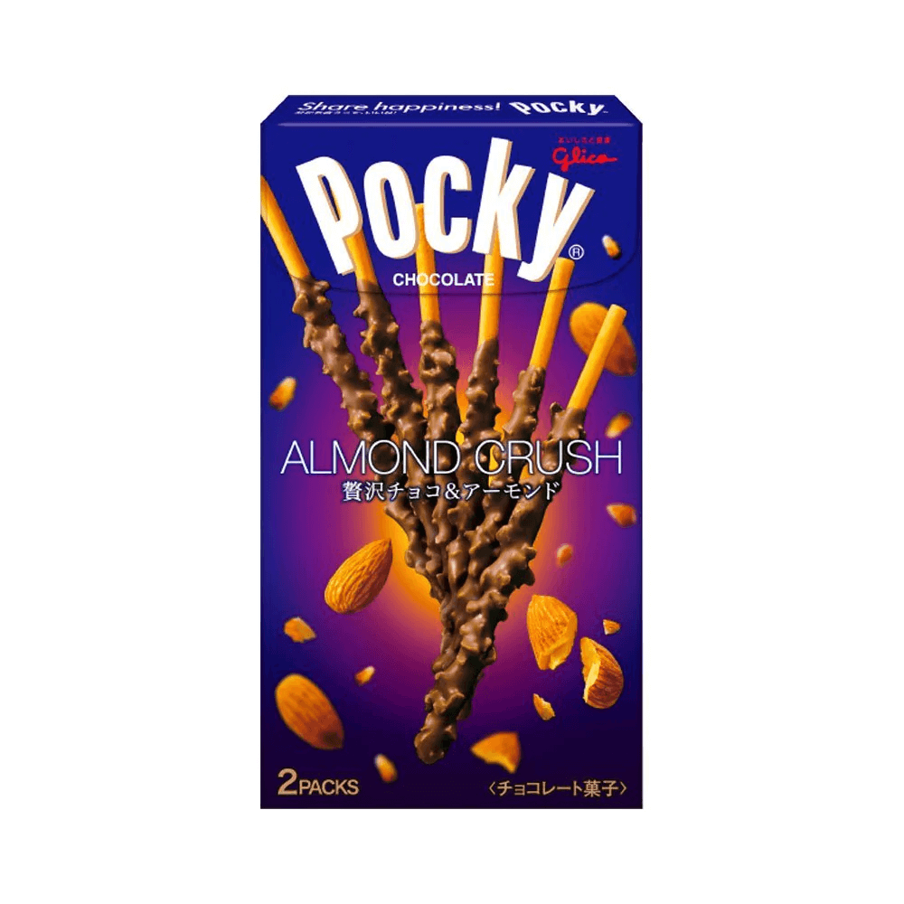 Läs mer om Pocky Chocolate Tubutubu Almond Crush 46g