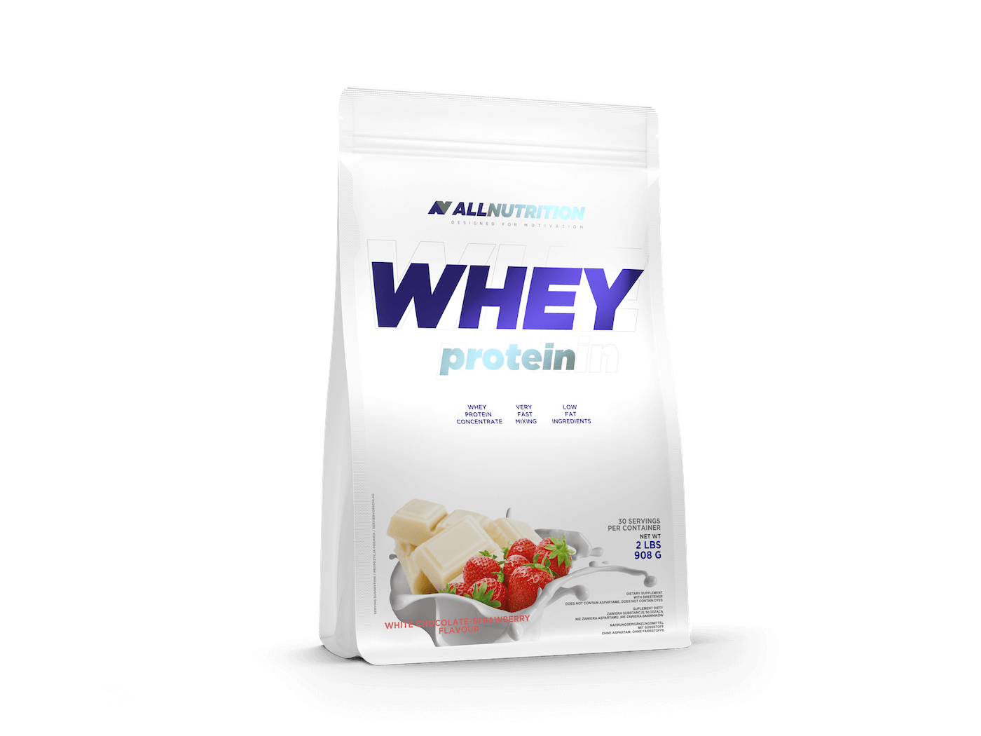 Allnutrition Whey Protein - White Chocolate Strawberry 908g