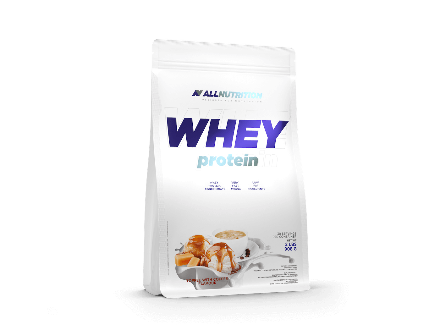 Allnutrition Whey Protein - Toffee Coffee 908g