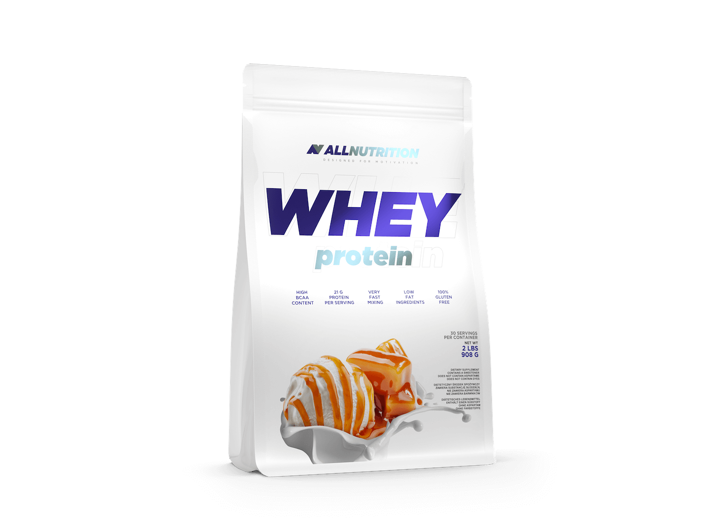 Allnutrition Whey Protein - Caramel Ice Cream 908g