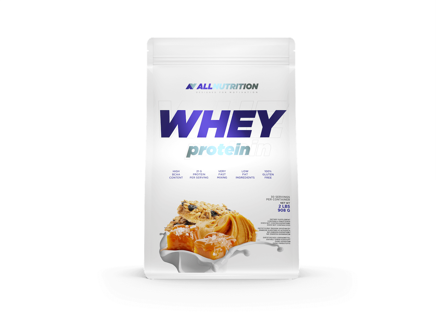 Allnutrition Whey Protein - Caramel Salted Peanut Butter 908g