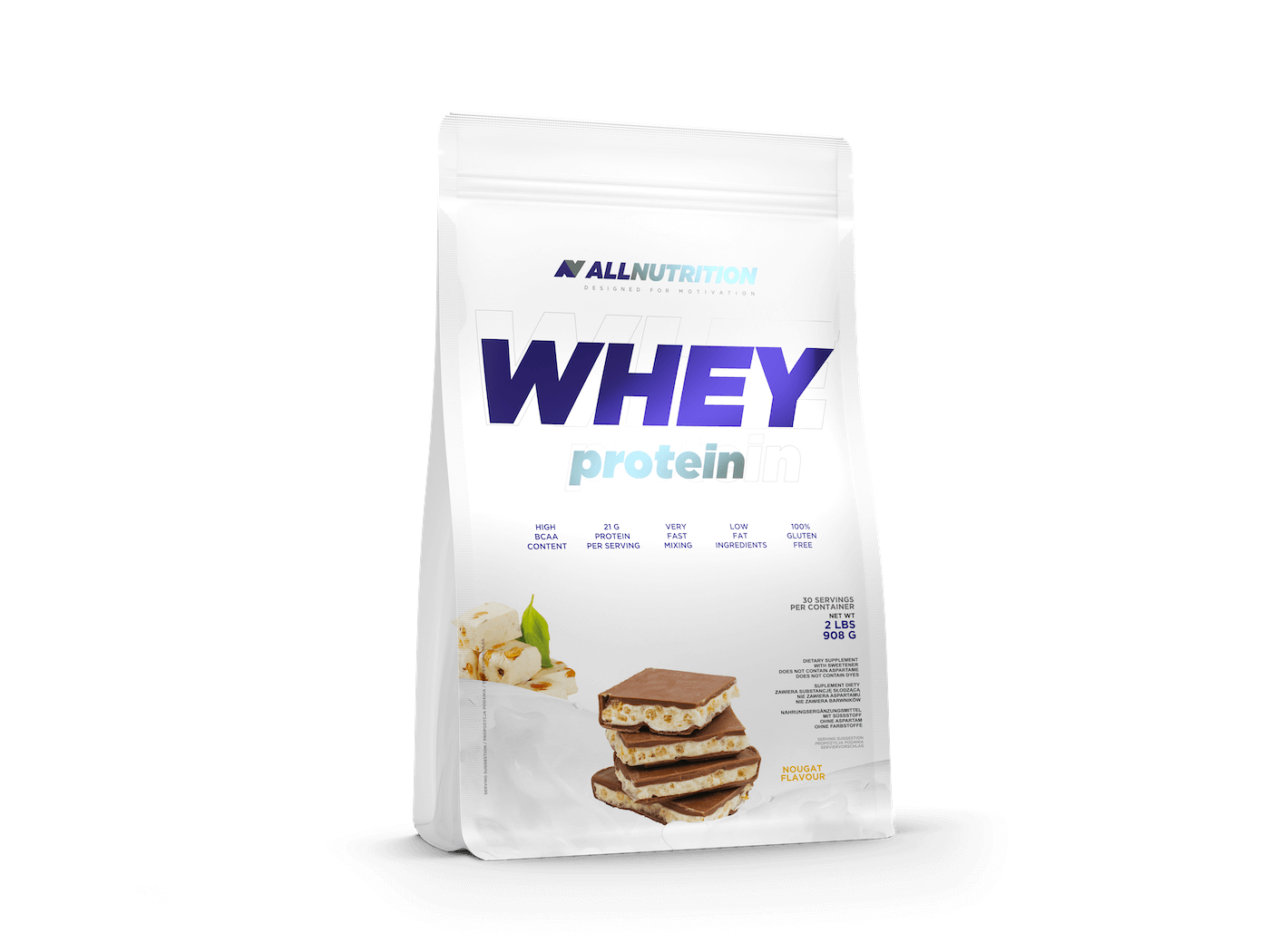 Allnutrition Whey Protein - Nougat 908g