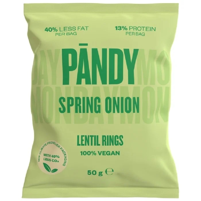 Läs mer om Pandy Lentil Rings Spring Onion 50g