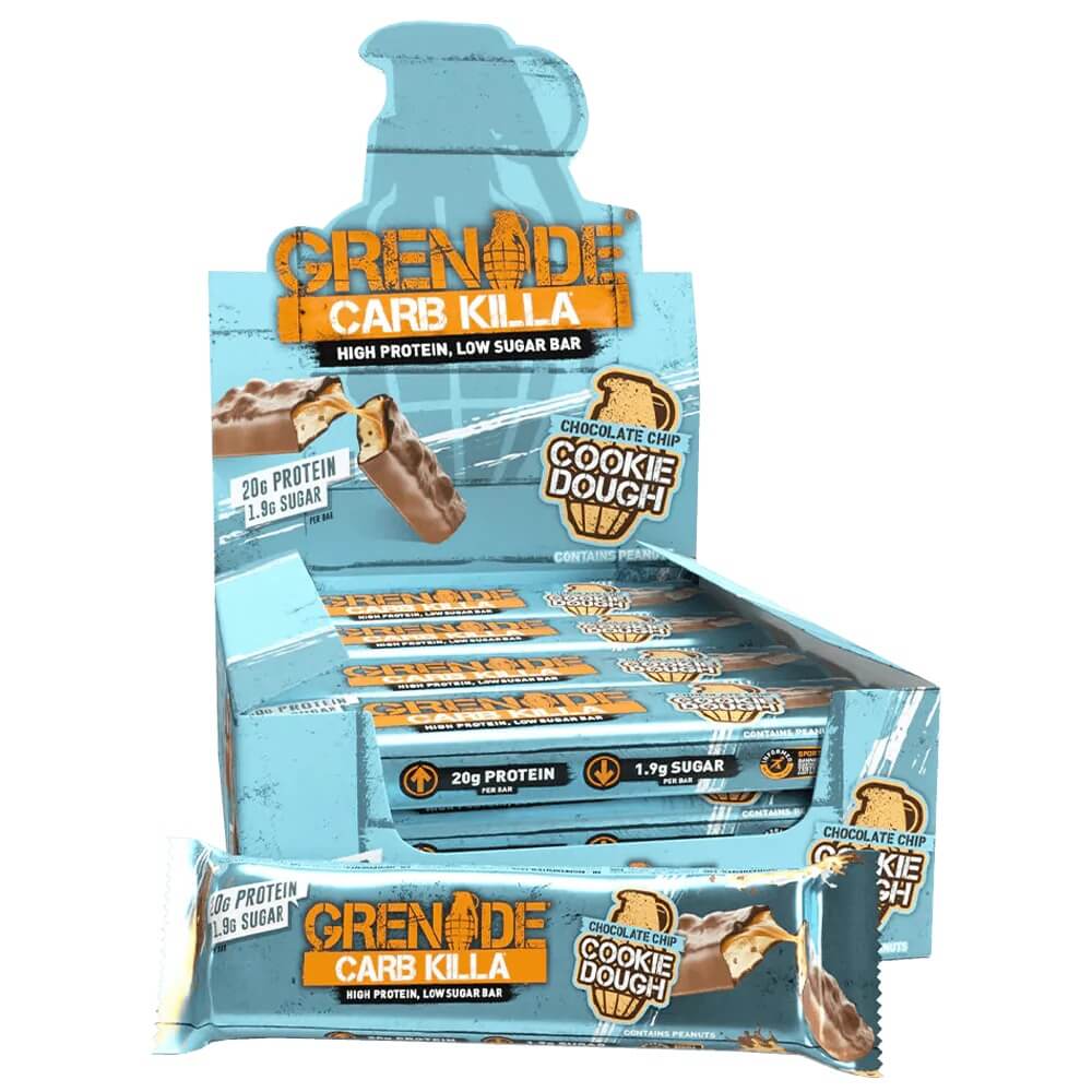 Läs mer om Grenade Protein Bar - Chocolate Chip Cookie Dough 60g x 12st