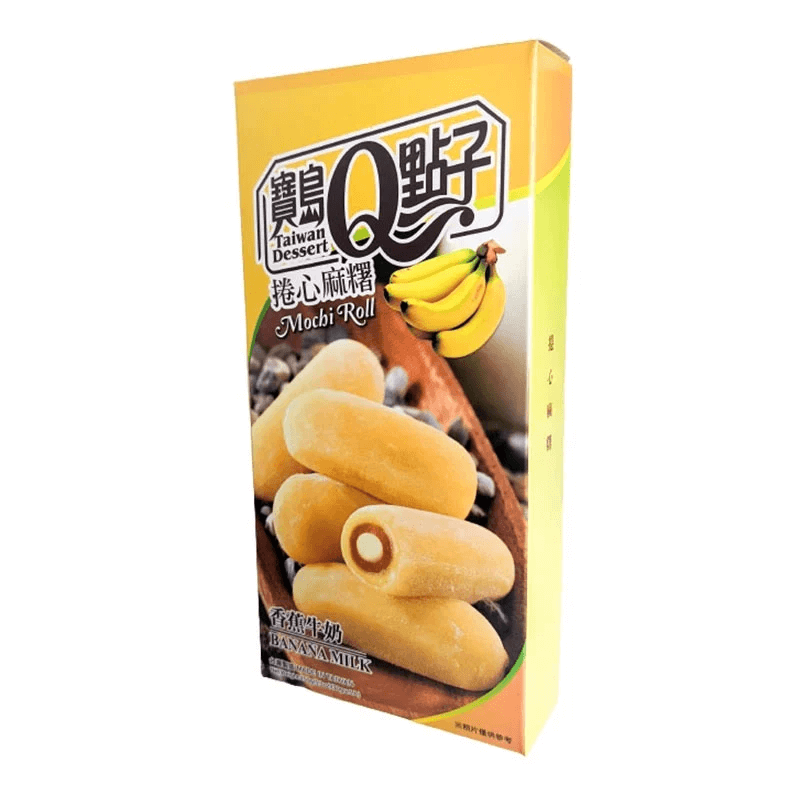Läs mer om Taiwan Dessert - Mochi Roll Banana Milk 150g