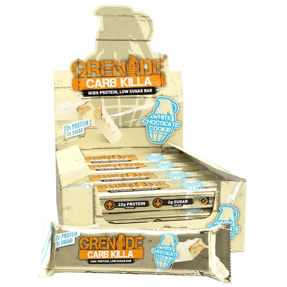 Läs mer om Grenade Protein Bar - White Chocolate Cookie 60g x 12st