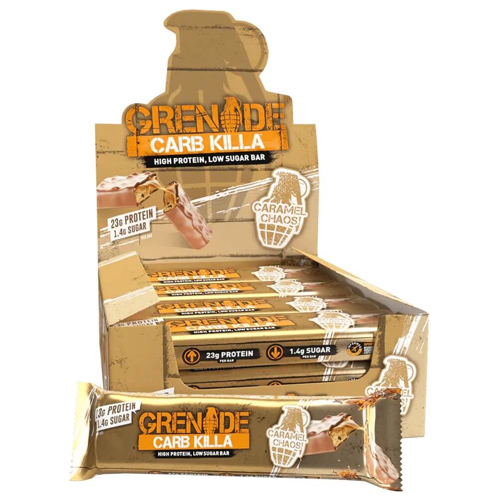 Läs mer om Grenade Protein Bar - Caramel Chaos 60g x 12st