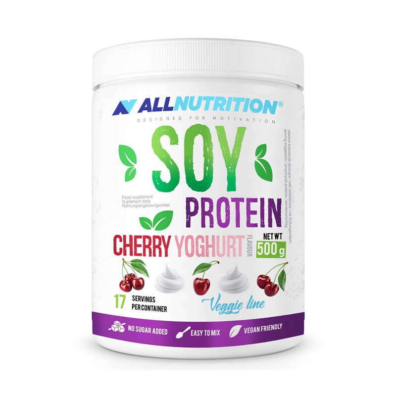 Läs mer om Allnutrition Soy Protein - Cherry Yoghurt 500g