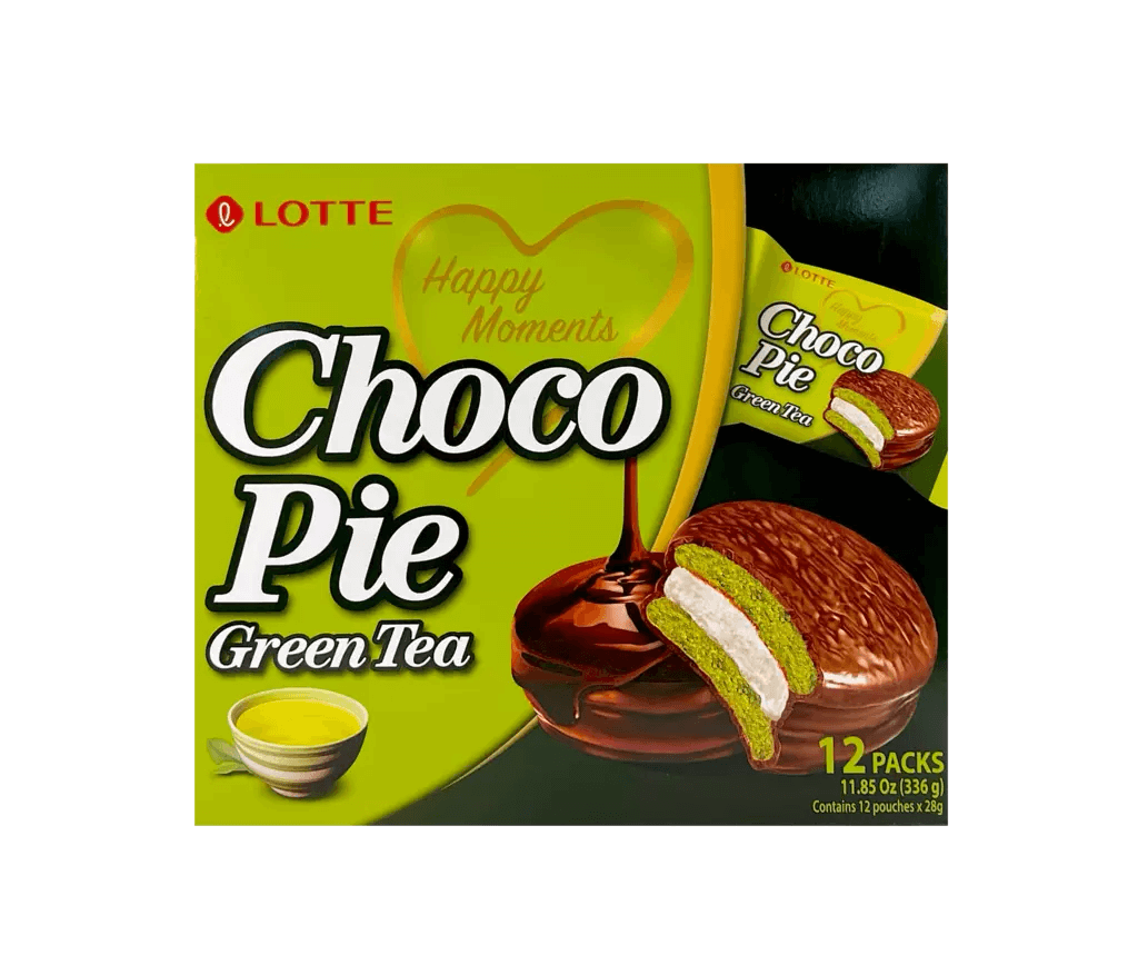 Läs mer om Lotte Choco Pie Green Tea 336g