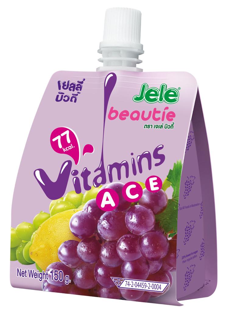 Läs mer om Jele Beautie Vitamin Jelly Fruit Juice Grape 150g