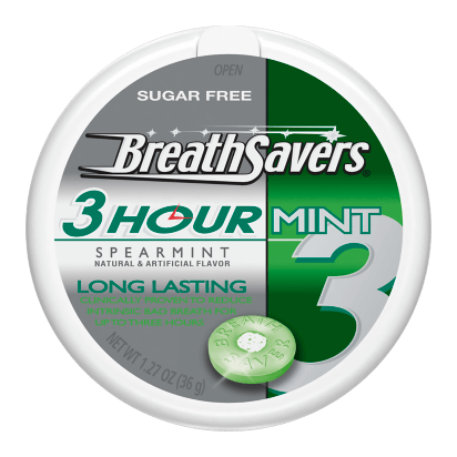 Läs mer om Breath Savers 3-Hour Mints Spearmint 36g