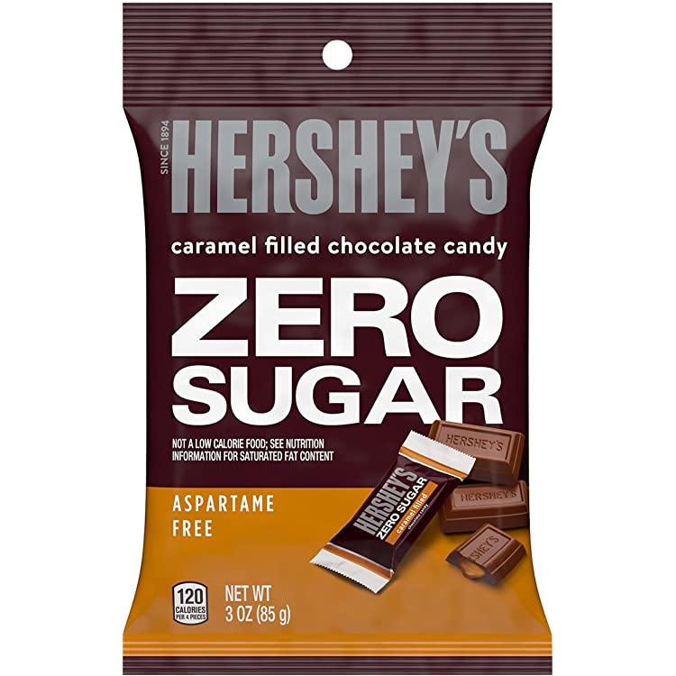 Läs mer om Hersheys Zero Sugar Chocolate wih Caramel 85g