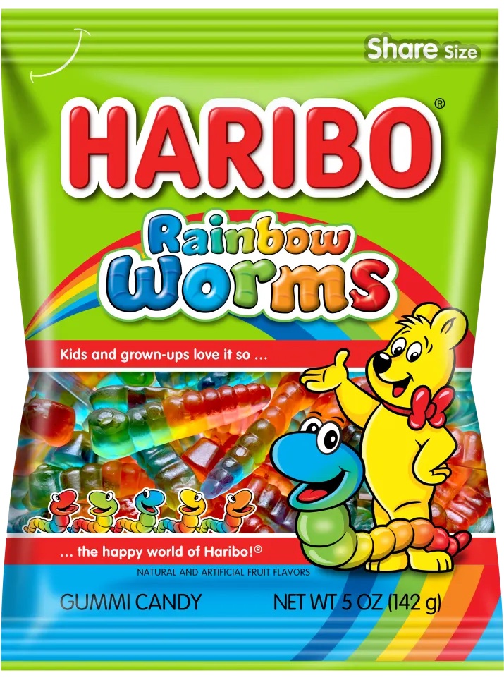 Läs mer om Haribo Rainbow Worms 142g