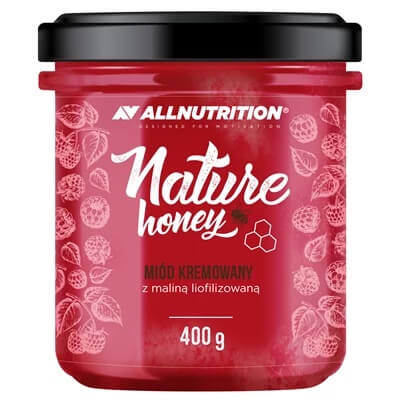 Läs mer om Allnutrition Nature Honey - Raspberry 400g