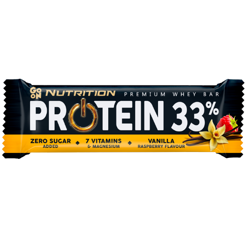 Go On Nutrition Protein Bar 33% - Vanilla/Raspberry 50g
